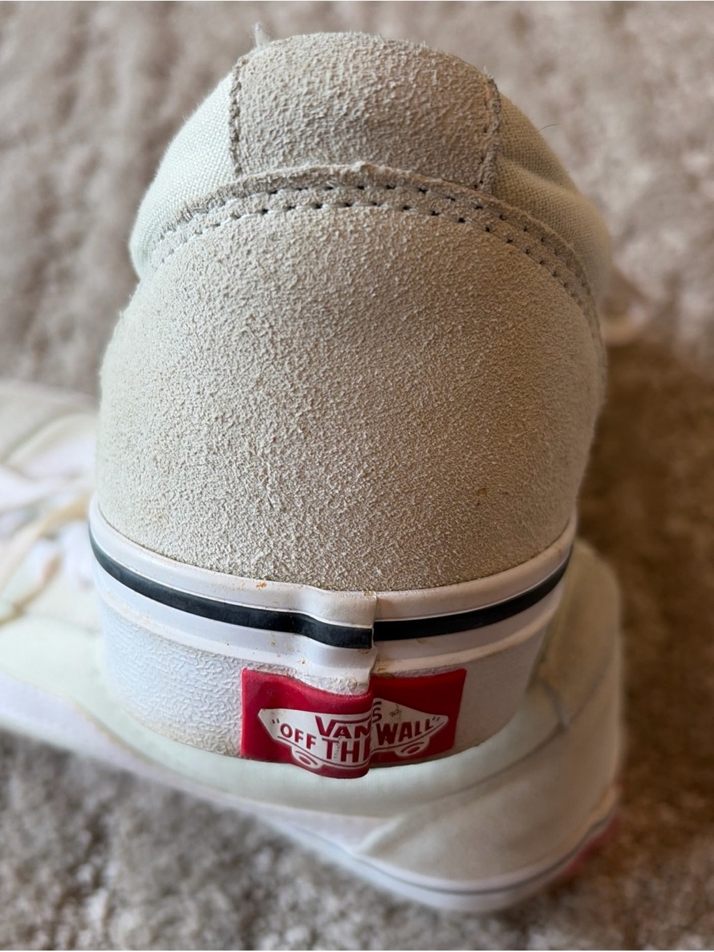 VANS Old Skool Low Top Lace Up Sneakers Light Green/ White Suede Women’s 9 Shoes - Picture 8 of 14